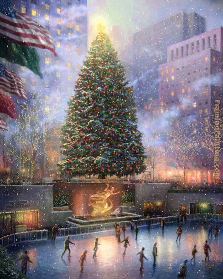 Thomas Kinkade Christmas in New York